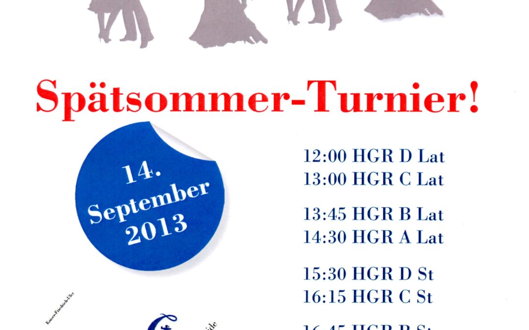 Hauptgruppen-Tuniere am 14.09.13 im Club Céronne