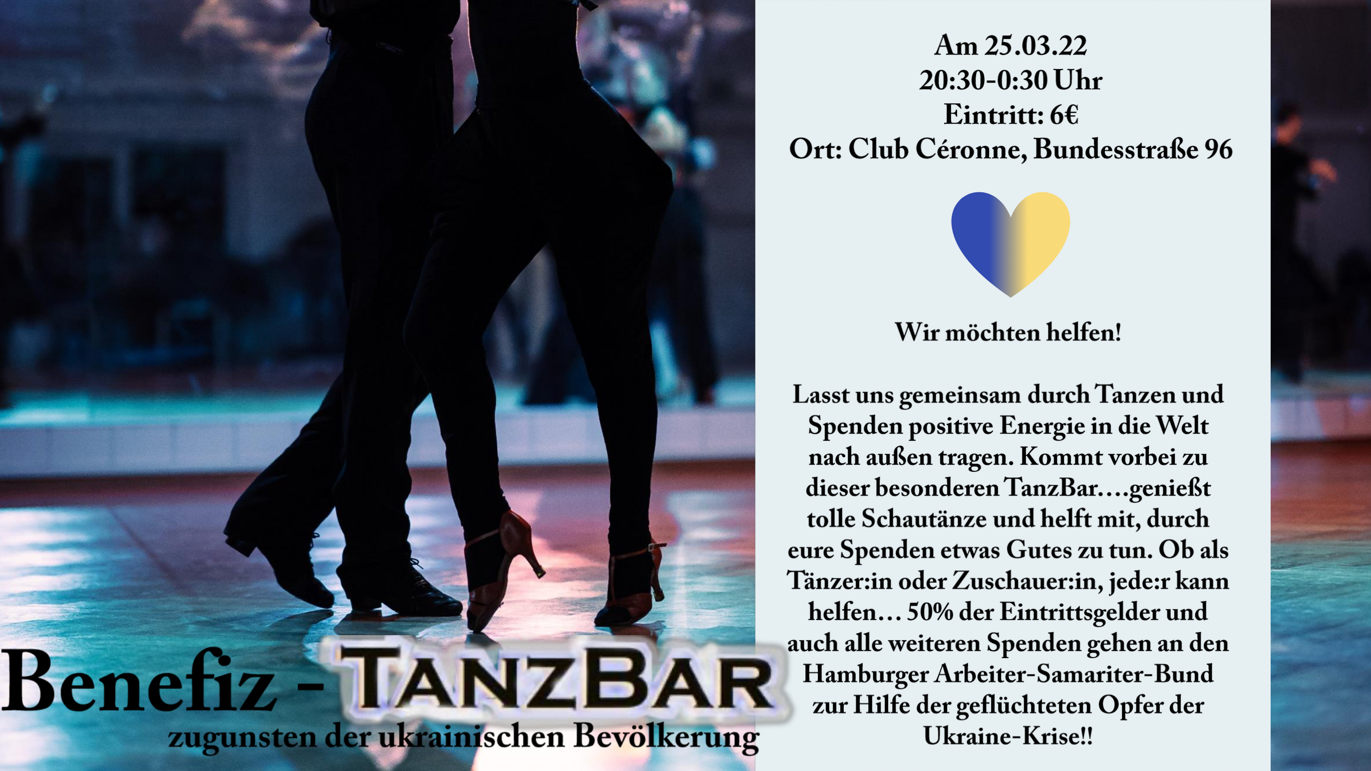 Plakat TanzBar Wiedereröffnung